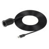 Picture of SinLoon USB C to Cigarette Lighter Adapter，15V USB Type-C Male Plug to Cigarette Lighter Adapter Cable,Work with a 45w ~ 100W PD USBC Charger,for Dash Cam, GPS, Car Led Light Strips(15V,3M)
