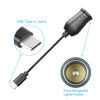 Picture of SinLoon USB C to Cigarette Lighter Adapter，15V USB Type-C Male Plug to Cigarette Lighter Adapter Cable,Work with a 45w ~ 100W PD USBC Charger,for Dash Cam, GPS, Car Led Light Strips(15V,3M)
