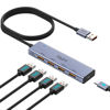 Picture of USB Hub 3.2, TSUPY USB Splitter 10Gbps 4 USB 3.2 Ports with 4ft Extension Cable,Ultra-Slim Aluminium USB 3.2 Gen 2 HUB Fast Data Transfer USB Port Extender for MacBook,Chromebook,Mobile HDD,Laptops