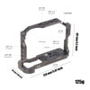 Picture of FocusFoto Camera Cage with Top Handle Grip Kit for Canon EOS R50 Mirrorless Vlogging Camera, Aluminium Video Stabilizer Rig with NATO Rail, Cold Shoe, 1/4"Screw Mount, 3/8"-16 Locating Holes for Arri