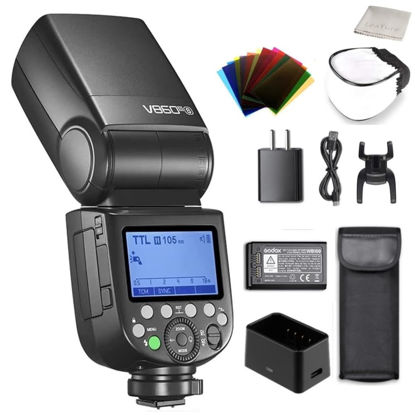 Picture of Godox V860III-S for Sony Camera Flash Speedlight Speedlite Light, 76Ws 2.4G TTL HSS 1/8000s, 2600mAh Battery, 480 Full-Power Flashes, 0.01-1.5s Recycle Time, 10 Levels LED Modeling Lamp Light for Sony