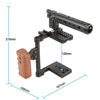 Picture of CAMVATE DSLR Camera Cage Top Handle Wood Grip Compatible for Sony Panasonnic - 1175
