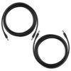 Picture of Armored Trail Camera to Solar Panel Power Cord for Solar Panel Connector, 5.5x2.1 to 5.5x2.1 Male DC Plug,39in/1m Length, 2 Pack