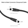 Picture of Armored Trail Camera to Solar Panel Power Cord for Solar Panel Connector, 5.5x2.1 to 5.5x2.1 Male DC Plug,39in/1m Length, 2 Pack