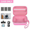 Picture of GWCASE Camera Case for Canon PowerShot G7X Mark II/ G7X Mark III/SX740 HS/ SX720 HS, Cute Camera Bag with Mesh Pocket & Dividers for SD Cards and Other Accessories, Travel-Ready, Pink(Case Only)
