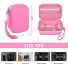 Picture of GWCASE Camera Case for Canon PowerShot G7X Mark II/ G7X Mark III/SX740 HS/ SX720 HS, Cute Camera Bag with Mesh Pocket & Dividers for SD Cards and Other Accessories, Travel-Ready, Pink(Case Only)
