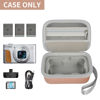 Picture of GWCASE Camera Case for Canon PowerShot SX740 HS/ SX720 HS/ G7X Mark II/ G7X Mark III, Small Camera Bag with Shoulder Strap and Carry Handle, Ideal for Travel and Outdoor Use, Rose Gold (Only Case)