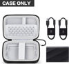 Picture of Carrying Case Compatible with Samsung T9 Portable SSD 4TB 2TB 1TB, USB External Solid State Hard Drive Storage Holder Bag Cover Fits for USB Cable（Black-Grey）(Box Only)