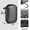 Picture of Carrying Case Compatible with Samsung T9 Portable SSD 4TB 2TB 1TB, USB External Solid State Hard Drive Storage Holder Bag Cover Fits for USB Cable（Black-Grey）(Box Only)