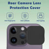 Picture of MakLuen Camera Cover,Webcam Cover Compatible for Phone 14 Pro, Phone 14 Pro Max,Back Lens Cover Protect Your Privacy and Security(Black)