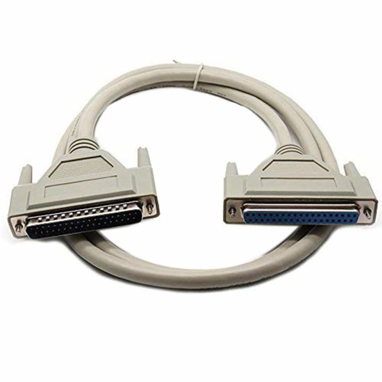 Picture of Dahszhi 1.5M/5Ft DB37 37Pin Male to Female Serial Port Extend DATA Cable Cord Printer