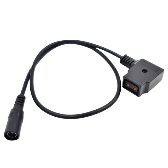 Picture of LSYRIA D-Tap Female to DC 5.5MM x 2.1MM Female Power Plug Extension Adapter Cable for V Mount Gold Mount Battery, 20 inch, Suitable for 2.1 5.5mm or 2.5 5.5mm