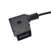 Picture of LSYRIA D-Tap Female to DC 5.5MM x 2.1MM Female Power Plug Extension Adapter Cable for V Mount Gold Mount Battery, 20 inch, Suitable for 2.1 5.5mm or 2.5 5.5mm
