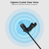 Picture of DUNGZDUZ USB-C Lavalier Microphone, Omni Condenser Lapel Mic for iPhone 16/15, Samsung Galaxy S24/23 & Tablets,with USB-A Connection for Computers, 6.6FT Cable, Ideal for Streaming, Vlog and Con-Call