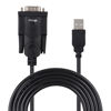 Picture of USB to RS232 DB9 Cable (5 FT), AnbearUSB 2.0 to Serial Cable Male A Converter Adapter with PL2303 Chipset for Windows 10, 8.1, 8, 7, Vista, XP, 2000, Linux and Mac OS X 10.6 (Black, 3 Pack)