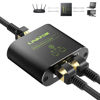 Picture of LiNKFOR Ethernet Splitter 1 in 2 Out,1000Mbps High Speed Ethernet Splitter RJ45 Network Extension Connector with USB Type C Cable Gigabit Ethernet Switch Network Sharing for Cat8 Cat7 Cat6 Cat5 Cat5e