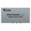 Picture of Wiistar 3 Port Digital Optical Audio Switch 3 in 1 Out SPDIF TOSLINK Digital Optical Audio Switcher 3x1 for Blue-Ray DVD HDTV PS3 Xbox