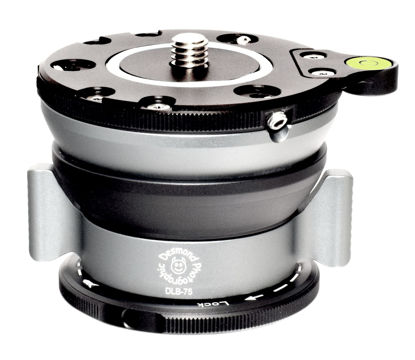 Picture of Desmond DLB-75 75mm Leveling Base for Tripod w Easy Grip Butterfly Lock Collar 50lb Max Load +/-15° Tilt