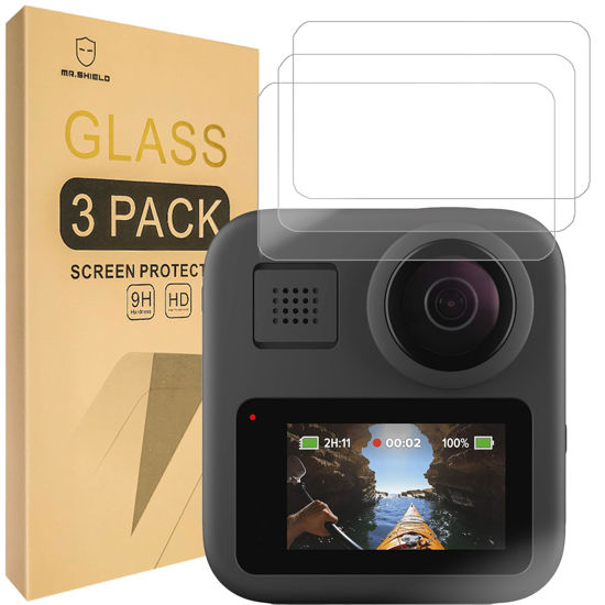 Picture of Mr.Shield Screen Protector compatible with GoPro MAX [Tempered Glass] [3-PACK] [Japan Glass with 9H Hardness]