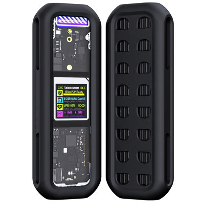 Picture of DOCKCASE Resilient Silicone Case Full-Body Protective Case Designed for DOCKCASE M.2 PLP SSD Enclosure and Explorer Edition M.2 NVMe SSD Enclosure [Space Gray]