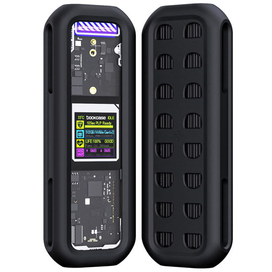 Picture of DOCKCASE Resilient Silicone Case Full-Body Protective Case Designed for DOCKCASE M.2 PLP SSD Enclosure and Explorer Edition M.2 NVMe SSD Enclosure [Space Gray]