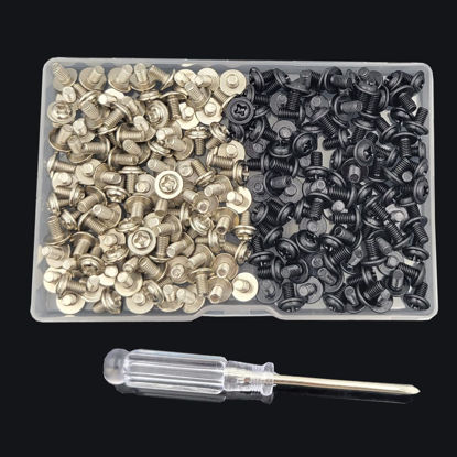 Picture of 200Pieces 2.5inch SSD Mounting Screws M3x5mm Pan Head Phillips Drive Screws with Screwdriver