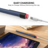 Picture of TRONWIN Pencil Case for Apple Pencil 1st Generation Sleeve Silicone Protective Cover Skin with Sturdy Clip Compatible with Charger Adapter【NOT Included】 and Apple Pencil 1st Generation (Midnight Blue)