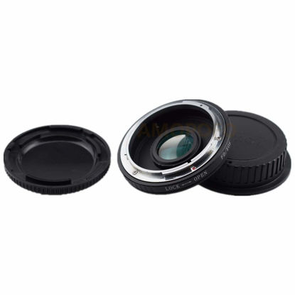 Picture of FD to EOS Adapter with Optical Glass,Compatible with for Canon FD Lens to & for Canon EOS (EF, EF-S) Mount SLR Cameras 7D 550D 500D 1000D 60D 50D, 40D, 30D, 20D, 10D 5D etc