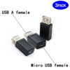 Picture of rgzhihuifz 3 Pack USB 2.0 A Female to USB Micro Female Adapter Converter