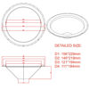 Picture of SPATHIPHYLLUM 6x9 inches Foam Surround Edge Speaker Repair Kit Compatible with Mark Levinson, Toyota Camry, Prius, Lexus ES, GX, RX, SC, 86160-0W420, 86160-0W560, 86160-0WF00, 86160-0WE90-2 Pack