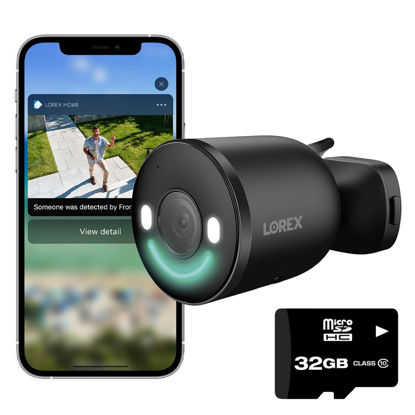 Picture of Lorex 4K Spotlight Indoor/Outdoor Wi-Fi 6 Security Camera with Smart Security Lighting, Person, Vehicle, Animal and Package Detection, 2-Way Talk, Quick Response, Lorex Fusion
