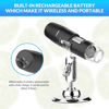 Picture of Handheld Digital Microscope Wireless Portable for Kids Adults 50x-1000x Magnification with 360 Rotate Stand Compatible with iOS/Android iPhone, iPad