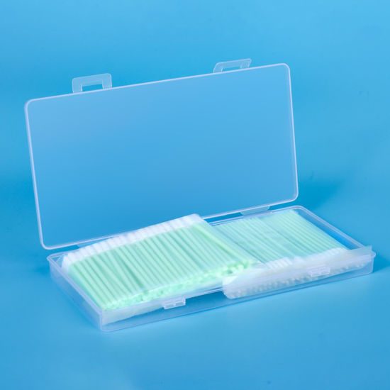 Picture of Duogalia Cleaning Foam Swab Anti-Static Lint-Free 1.25mm & 2.5mm Fiber Optic Connector Cleaning Tools for LC/MU & FC/SC/ST, 200pcs/box