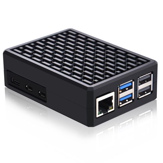 Picture of GeeekPi Aluminum Case for Raspberry Pi 5, Armor Case with Cooling Column and Thermal Pads for Raspberry Pi 5 4GB/8GB