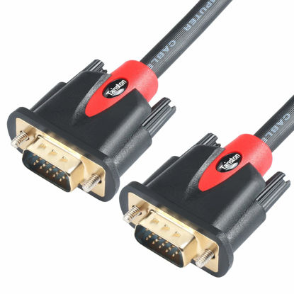 Picture of Tainston VGA to VGA Cable HD15 Monitor Cable with Ferrites Male to Male-6 Feet