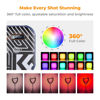 Picture of K&F Concept RGB Video Light, 360° Full Color Portable Photography Light, LED Camera Light w 21 Light Effects, 2500K-9900K CRI 96+, 2000mAh Rechargeable Photography Lighting for Vlogging, Selfie, Blue