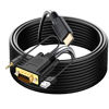 Picture of YOTETION HDMI to VGA 30FT Cable with Audio, Directional HDMI (Source) to VGA (Display) Cable (Male to Male) Compatible for Computer, Desktop, Laptop, PC, Monitor, Projector, HDTV, Roku, Xbox