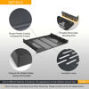 Picture of RIVECO 2 PCS 10” Rack Shelves for 19 inches Network Rack & Cabinets, 1U Rack Mount Shelf Vented Cantilever Tray, for Server, IT & Sound Equipment