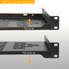 Picture of RIVECO 2 PCS 10” Rack Shelves for 19 inches Network Rack & Cabinets, 1U Rack Mount Shelf Vented Cantilever Tray, for Server, IT & Sound Equipment
