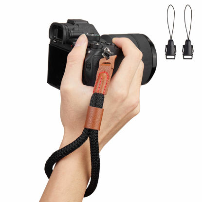 Picture of WANBY Camera Soft Cotton Hand Wrist Strap with Quick Release Buckle for DSLR SLR