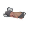 Picture of Vomdrok Newborn Monthly Baby Photography Props Outfits Crochet Elephant Hat Shorts Infant Baby Boy Girl Photoshoot Costume Grey (grey)