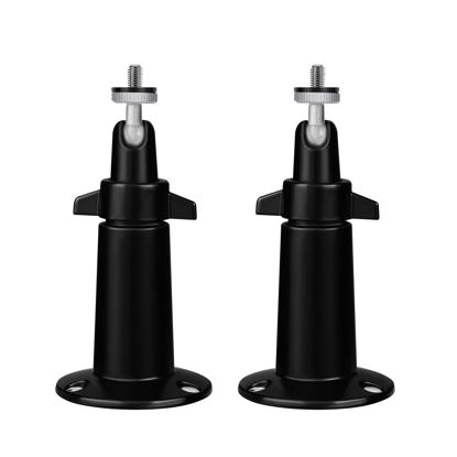 Picture of OLAIKE Smart Home Adjustable Indoor/Outdoor Metal Wall Mount (2 Pack) for Ring Stick Up Cam Wired/Battery & Indoor Cam, Eufy Cam E/2/2C, Wyze Pan v3, SimpliSafe Outdoor Security Camera, Black