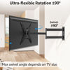 Picture of MOUNTUP Corner TV Wall Mount for Most 32-65 Inch TVs, Long Arm TV Mount Full Motion with 31.3” Extra Extension Mount, Swivel & Tilt Articulating Bracket, MAX VESA 400x400mm, Holds up to 99 lbs MU0075