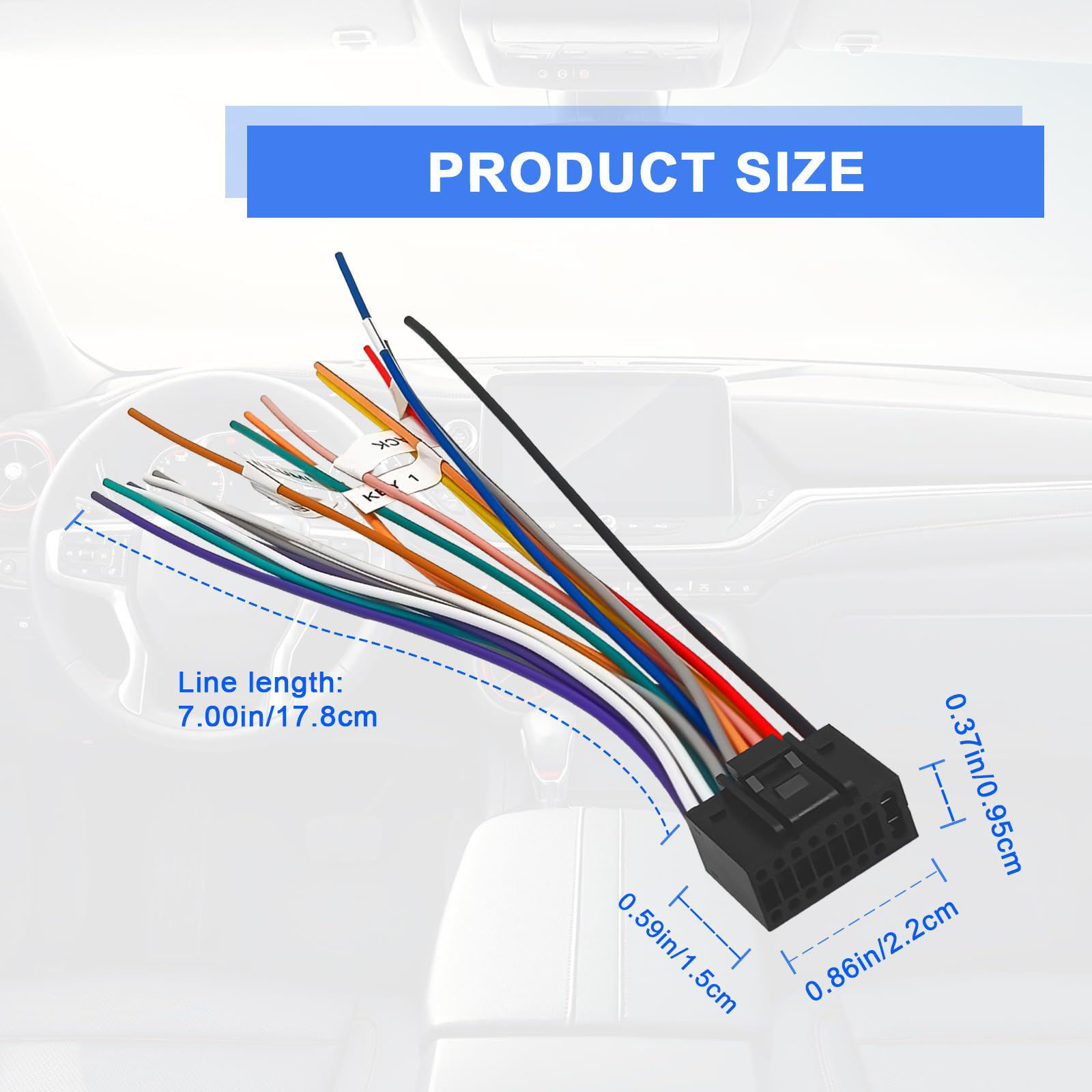 16+ What Is A Wiring Harness GetUSCart- 16 Pin Vehicle Aftermarket Wiring Harness Compatible with