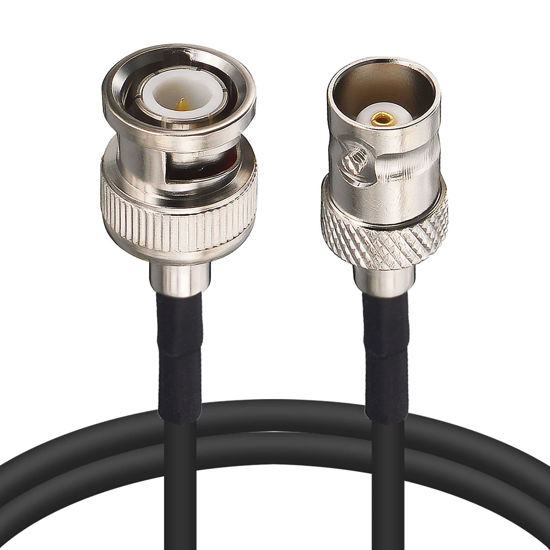 Picture of YOTENKO BNC Jumper Cable 3ft BNC Male to BNC Female Extension Cable 50 Ohm SDI Cable CCTV Extension Coaxial Line Cable RG174 for Video Signals,CCTV,DVR,Camera
