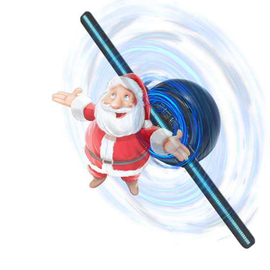 Picture of 3D Hologram Fan,Picture Fan Spinner with Bluetooth +Remote ,Hologram Projector HD LED with 700 Video Library ,Holographic Fan for Halloween,Home Decorations,Anime character projection,Parties
