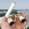 Picture of Yourelexit® Opera Glasses Binoculars Lorgnette Theater Optical Glasses Mini Compact Lightweight Built-in Foldable Adjustable Handle with Chain Vintage for Adults Kids Women in Musical Concert Cinema