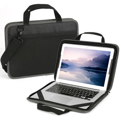 Picture of CDBXPRG Laptop Case Sleeve 15.6 inch,15-16 inch Shockproof Computer Cover for HP,Laptop Bag for ASUS Acer Aspire 15,HP Pavilion/Envy 15,Dell Inspiron/Latitude 15,Lenovo IdeaPad 15,ASUS ZenBook(Black)