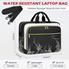 Picture of NEWHEY Laptop Bag 17.3 Inch Laptop Briefcase for Women Men Waterproof Shoulder Messenger Bag Large Computer Bag for Business Office Work College, Black&Beige