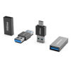 Picture of HIEbee USB 3.0 A to A Male Adapter, USB Female to Female Adapter, USB Type-C to USB A Male Adapter, USB 3.0 Female to USB C Female Adapter Connector Compatible with Hard Drive, Laptop etc